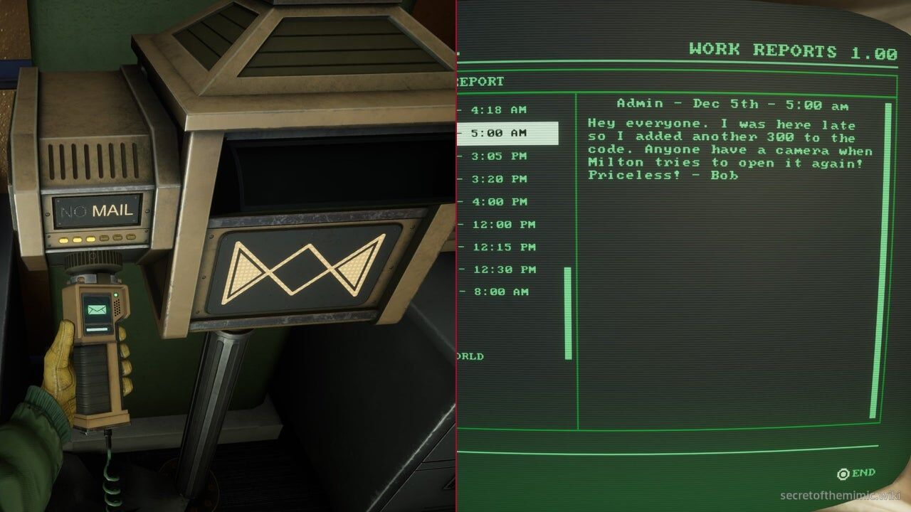 Admin Wing mailbox puzzle