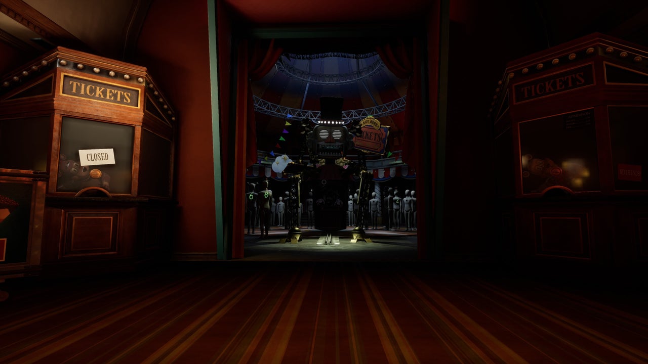 Prize Wheel and mannequin-code balcony, walkthrough screenshot 37