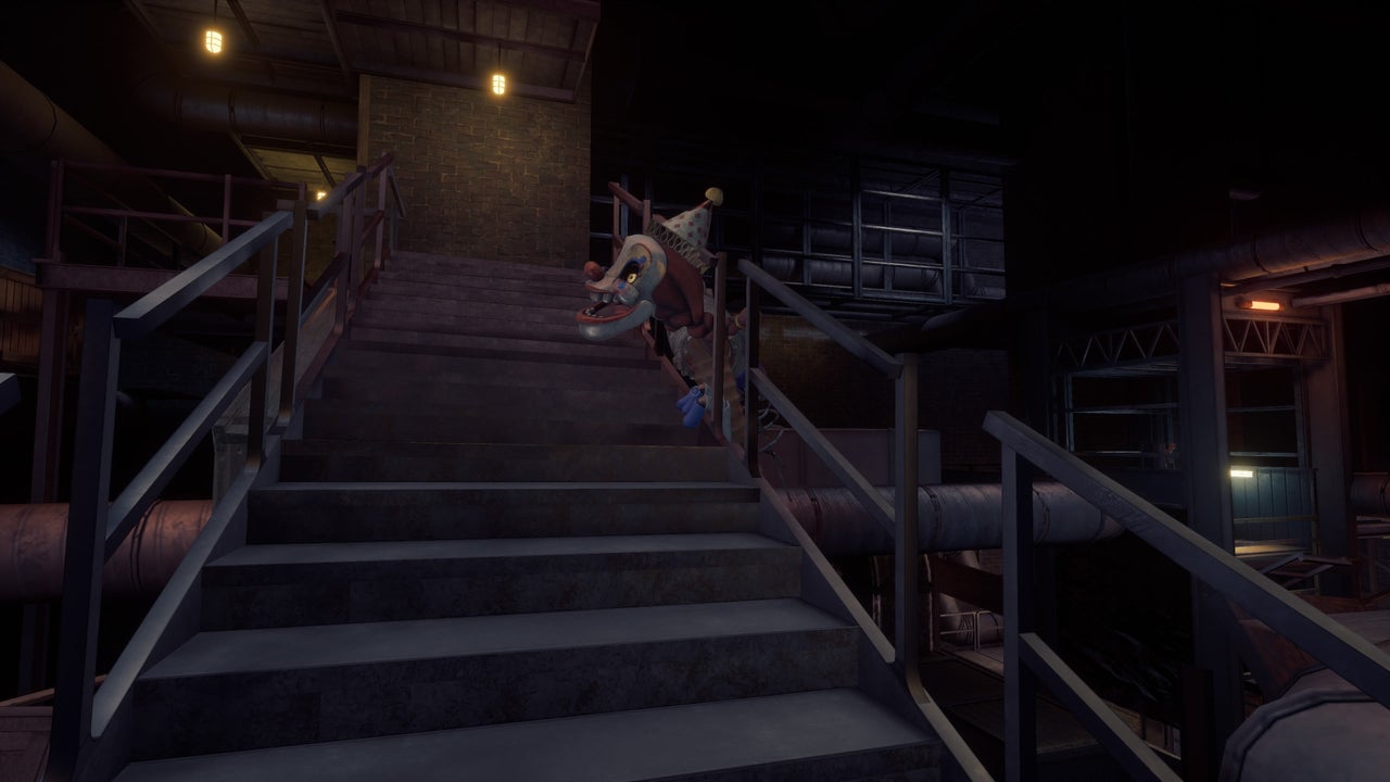 Collapsing-platform chase, walkthrough screenshot 5