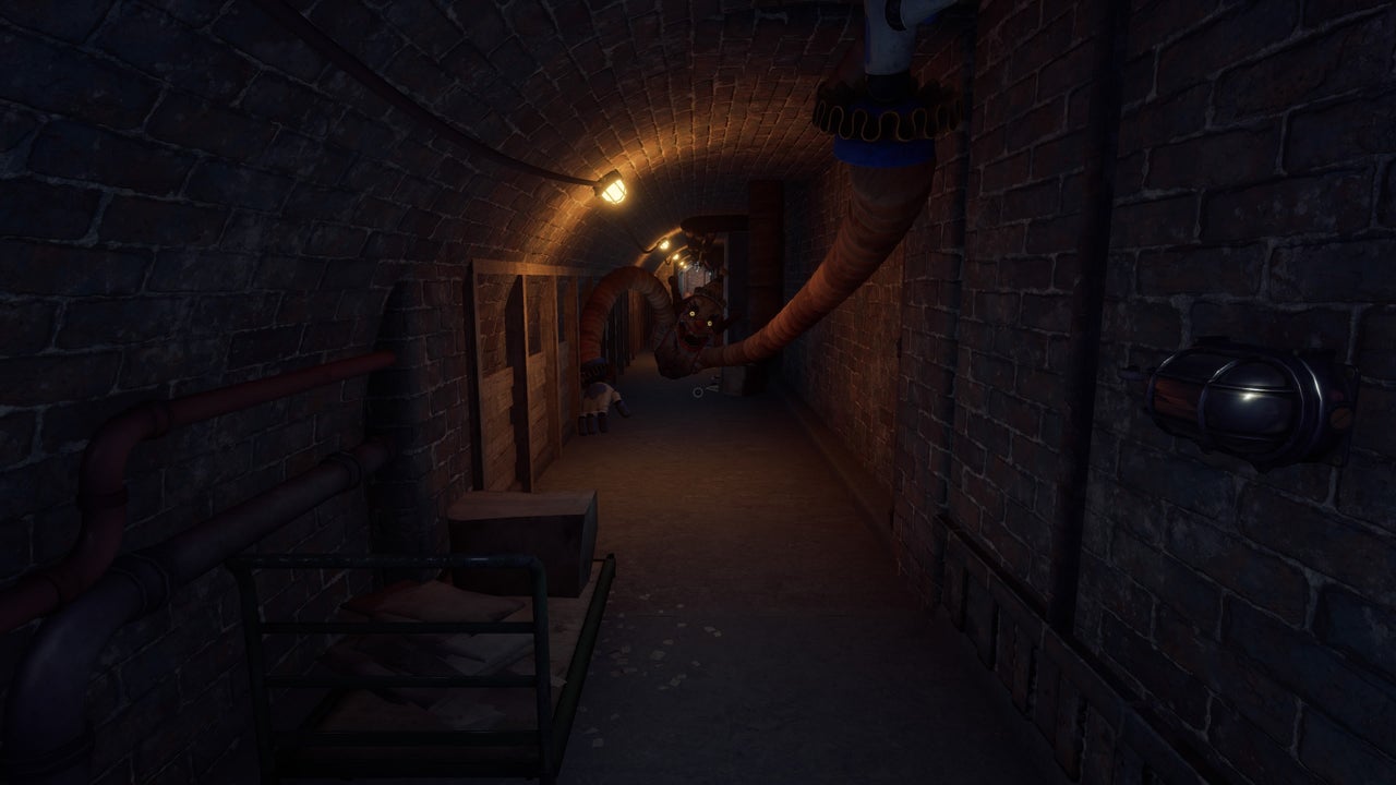 Collapsing-platform chase, walkthrough screenshot 7