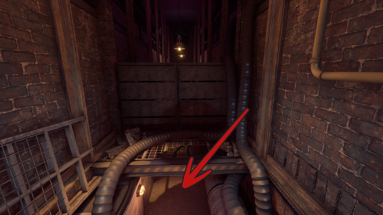 Collapsing-platform chase, walkthrough screenshot 8