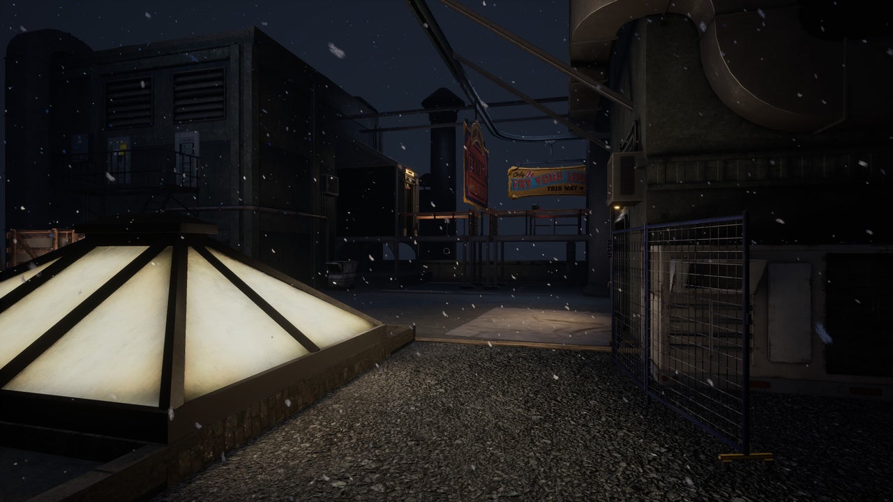 Rooftop Access and red-button trigger, walkthrough screenshot 3