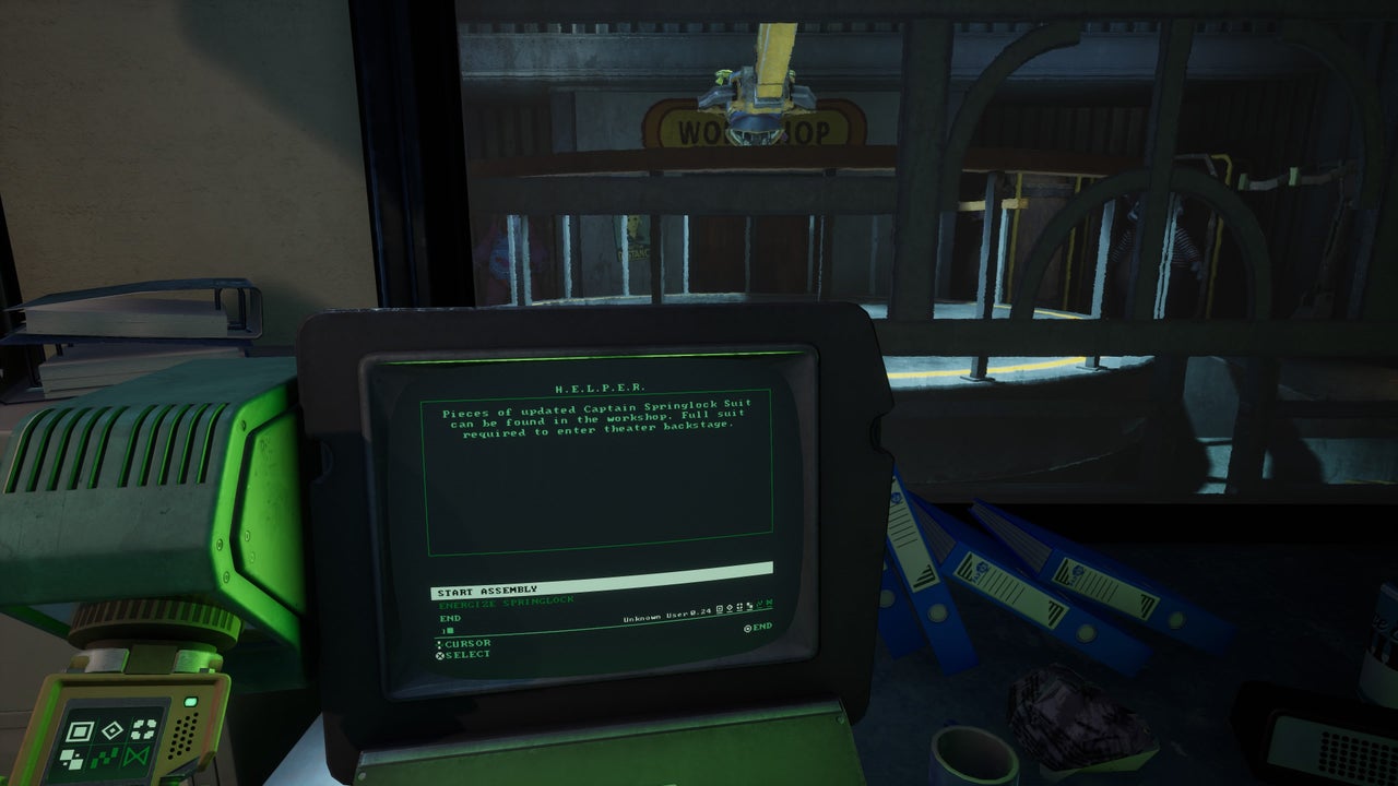 Workshop entry and suit assembly, walkthrough screenshot 10
