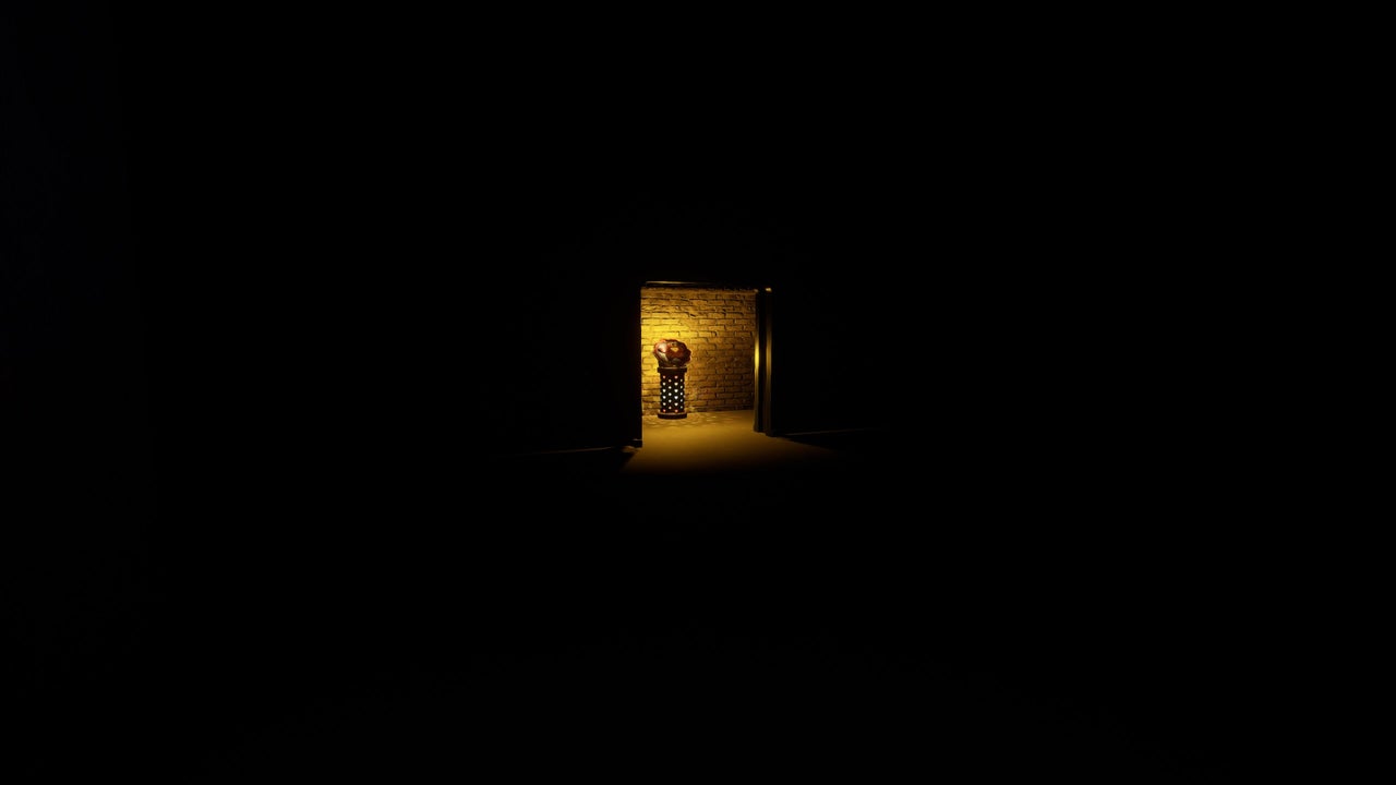 Side corridor lit by a wall lamp in the second Tiger Rock room