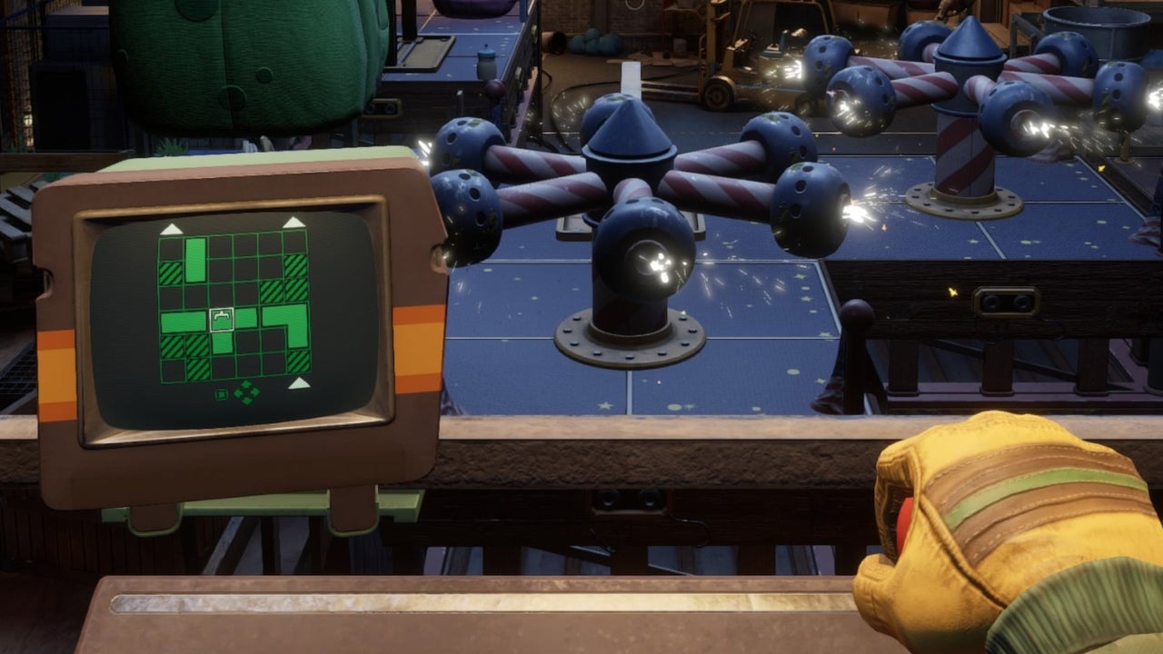 Warehouse entry and Party Chica tile hunt, walkthrough screenshot 2
