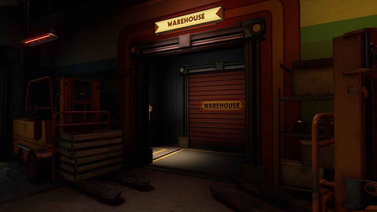 Warehouse entry and Party Chica tile hunt, walkthrough screenshot 9