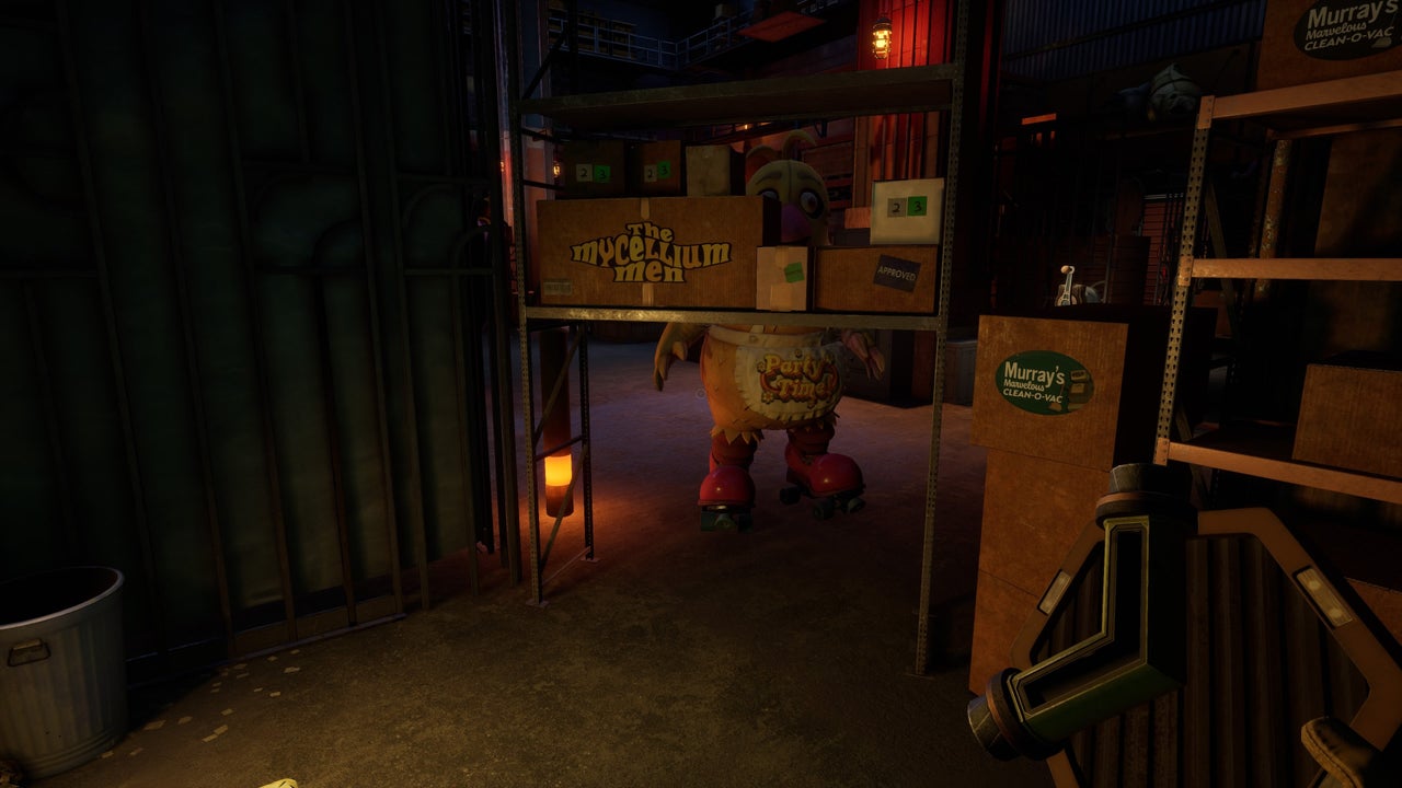 Warehouse entry and Party Chica tile hunt, walkthrough screenshot 14